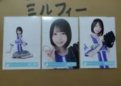 渡辺莉奈 日向坂46 横浜DeNAベイスターズユニフォーム 生写真 4種