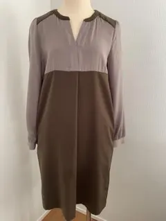 アーバンリサーチ　バイカラーワンピース　秋冬