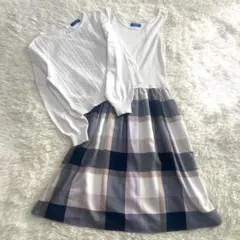 ブルーレーベルクレストブリッジ ワンピースアンサンブル サイズS