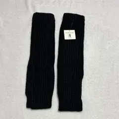 iLeg レッグウォーマー ブラック 厚手　ニット　フリーサイズ　黒