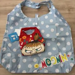 【新品】MOOMIN 水玉トートバッグ　リトルミイ　小型バッグセット　エコバッグのサムネイル