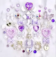 ネイルパーツ 美少女戦士 セーラームーン セーラーサターン 魔法少女 紫 72