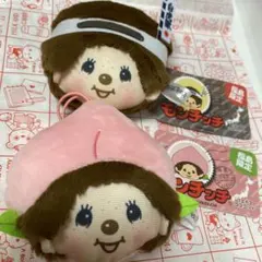 モンチッチ フェイスマスコット 福島限定 桃 1点 ➕白虎隊1点　2点セット売