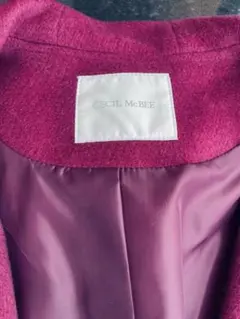 CECIL McBEE チェスターコート パープル
