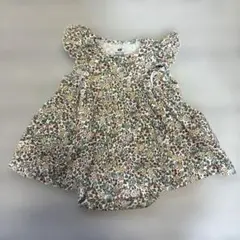 【H&M】花柄ロンパースワンピース 60cm