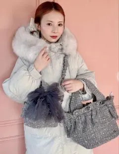 新品★未使用★sahabyelliee★ フリルバッグ Tweedy Bebe
