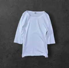 カナダ製 CHESWICK 東洋 7分袖リブTシャツ 白 L アーカイブ Y2Kのサムネイル