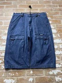 90s ジョーツ　ハーフパンツ　ワークパンツ　y2k 膝下　ヒップホップ　デニム