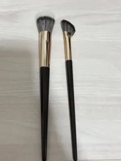 メイクブラシ セット 2本　ポーチ付き