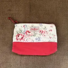Cath Kidston 花柄ポーチ ホワイト/レッド