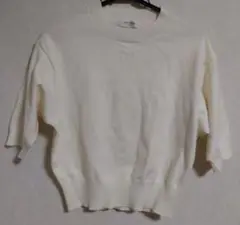 オフオン　ニット　七分袖