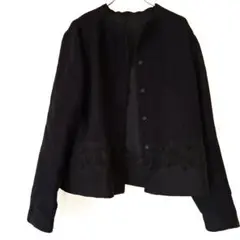 Gabardine K.T ノーカラージャケットサイズ表示42冬
