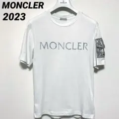 2023　モンクレール　ワッペンポケット　Tシャツ　ホワイト　白T　国内正規品のサムネイル