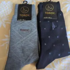 新品.未使用 TOROY ソックス 24-26cm 2足セット