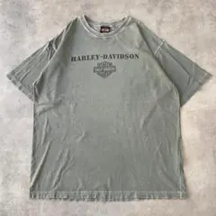 ハーレーダビッドソン Tシャツ レーシング 両面 00s L グレー 12843