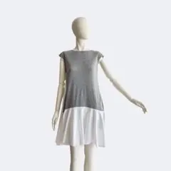 FOXEY NEW YORK フォクシー ワンピース グレー ホワイト フレアのサムネイル