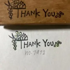 スタンプ　☆sale☆ No. 7972 thank you 多肉植物￼￼