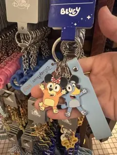 アメリカディズニー限定 ＊ BLUEY ブルーイ ビンゴ キーホルダー