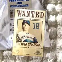 山﨑福也　手配書風アクリルバッジ　ファイターズ　日ハム