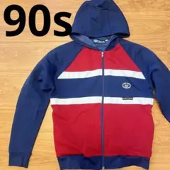 90s フルジップアップパーカー ジャージ フランス製 トラックジャケット