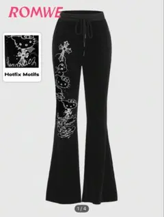 キティ　ベロアパンツ　ラインストーン　平成gal y2k 平成ギャル　サンリオ