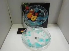 【新品】曽我ガラス SOGA GLASS プロムナード 23cm中皿 昭和レトロ