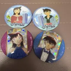 名探偵コナン　缶バッジ　毛利蘭　工藤新一　コナン展