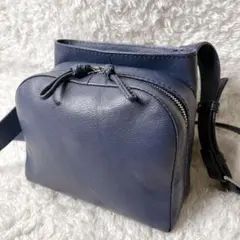 未使用級✨マザーハウス ショルダーバッグ ソラ 2way シボ革 M 