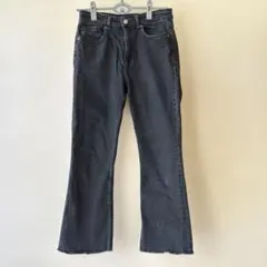 ZARA ブラック ブーツカットデニム