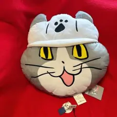 仕事猫 ×しまむら ダイカット フェイス クッション フィギュアセットのサムネイル