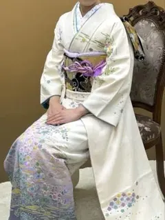 【振袖セット】辻が花振袖 帯 長襦袢 草履 バッグ 小物セット 他