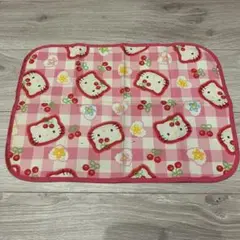 ハローキティ チェック柄マット