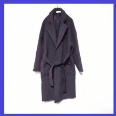 ロングコート メンズ XL グレー ベルト付き チェスターコート 在庫限り