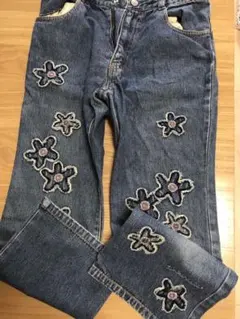 ティンカーベルの弾ける刺繍デニム／140