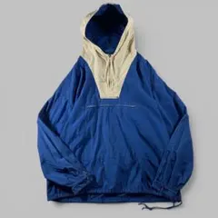 名作 90s J.CREW Anorak Parka L Blueのサムネイル