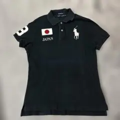 Polo Ralph Lauren ピックポニーポロシャツus drill希少 POLO RALPH LAUREN ポロ・ラルフローレン ビッグポニー 星条旗パッチ