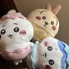 【ちいかわ】そろそろイースターなBIGぬいぐるみ全3種セット