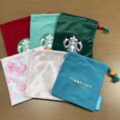 スターバックス＊巾着袋＊６枚セット
