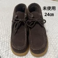 AD VALENTINO ヴァレンティノ ブラウンスエードワラビーブーツ 24㎝のサムネイル