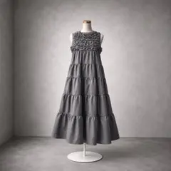 Frene同型　ホイップフリルティアードノースリワンピ　フラーネ　奈美恵セレクト