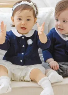 ミキハウス　ベビー ロンパース フォーマル　70