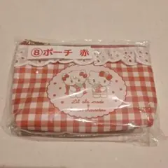 mikko サンリオキャラクター当たりくじ　⑧ポーチ　赤