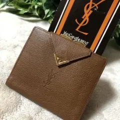 ENISHI✿stm様専用　未使用　イヴサンローラン　折り財布　がま口　レザー