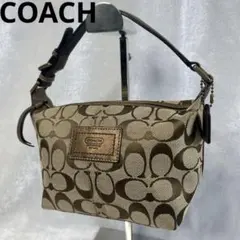 COACH コーチ ワンショルダー シグネチャー アクセサリポーチ キャンバス