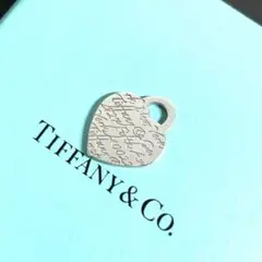 美品 ティファニー ペンダント ノーツ ハート シルバー925 ネックレストップ