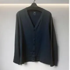 【美品】ユニクロ エアリズムUVカットカーディガン ネイビー メンズ Lのサムネイル