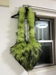 ファー ハート型 ショルダーバッグ