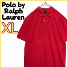 【Polo by Ralph Lauren】 半袖 ポロシャツ 鹿の子 刺繍ロゴ