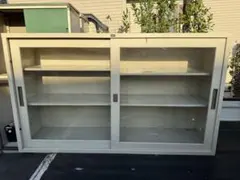 UCHIDA ガラスキャビネット 3段収納 中古品