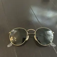 Ray-Ban ゴールド ラウンドサングラス